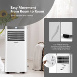 9000BTU Portable Air Conditioner with Remote Control and 24H Timer