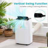 12000 BTU Portable Air Conditioner with WiFi Smart APP and Sleep Mode-White