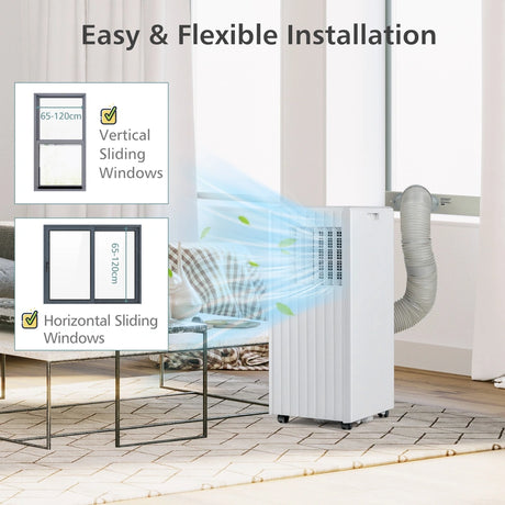 3-in-1 9000 BTU Portable Air Conditioner with App Control-White