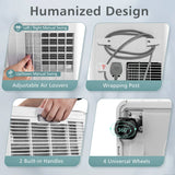 3-in-1 9000 BTU Portable Air Conditioner with App Control-White
