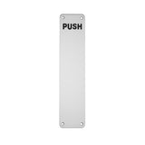 300 X 75MM - FINGER PLATE - PUSH_x005F
 - BRIGHT STAINLESS STEEL - EACH