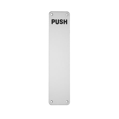 300 X 75MM - FINGER PLATE - PUSH_x005F
 - BRIGHT STAINLESS STEEL - EACH