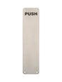 350 X 75MM - FINGER PLATE - PUSH - SATIN STAINLESS STEEL - EACH