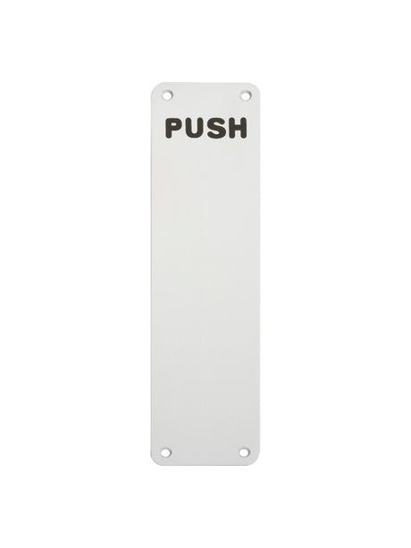 FINGER PLATE 300 X 75MM - PUSH - SATIN ANODISED ALUMINIUM - EACH