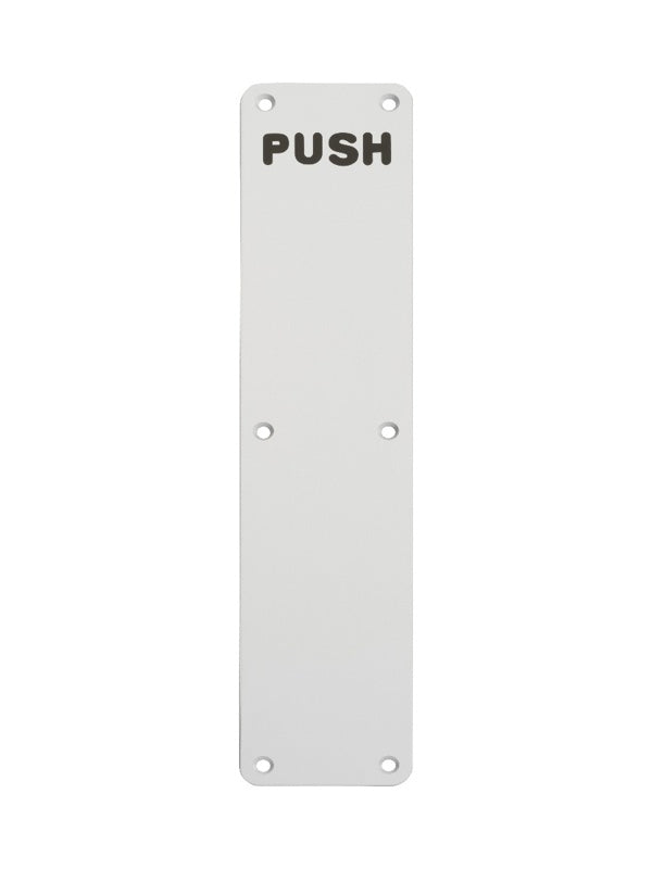 FINGER PLATE 350 X 75MM - PUSH - SATIN ANODISED ALUMINIUM - EACH