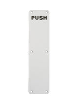 FINGER PLATE 350 X 75MM - PUSH - SATIN ANODISED ALUMINIUM - EACH