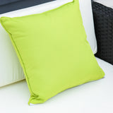 Outsunny White Rattan Garden Furniture 4-Seater Outdoor Sofa Set with Coffee Table - White