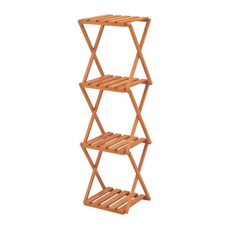 4-Tier Folding Plant Rack and Free Standing Shoe Rack