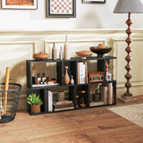 3-Tier Freestanding Bookshelf for Home Office-Black