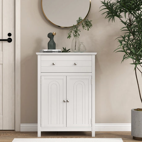 Cabinet with Drawer and Adjustable Shelf for Bathroom/Living Room