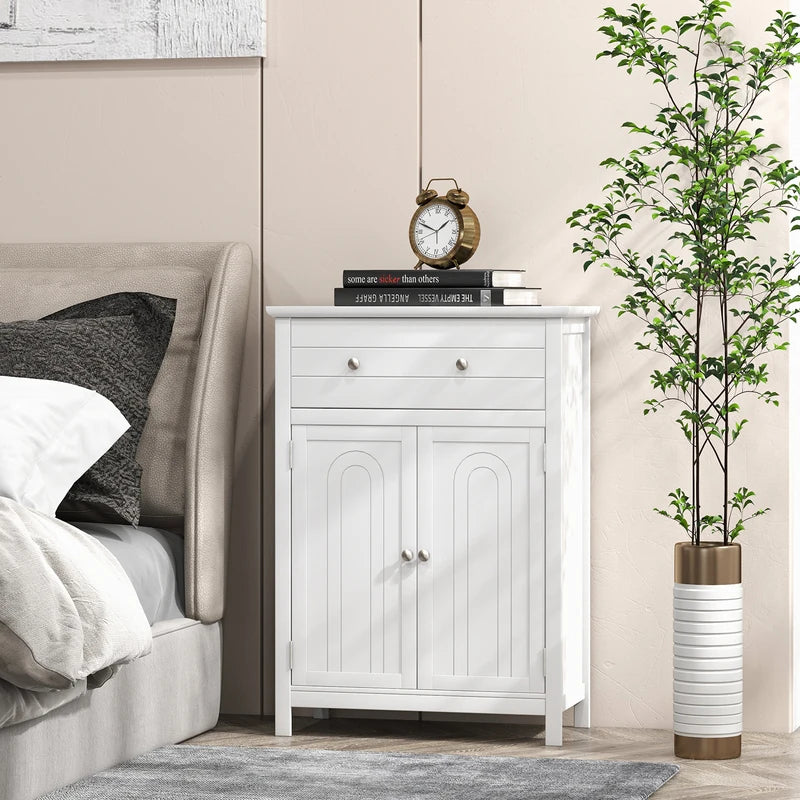 Cabinet with Drawer and Adjustable Shelf for Bathroom/Living Room