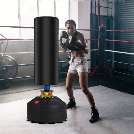 Freestanding Punching Bag Kickboxing Bag with Stand and Suction Cup Base