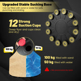 Freestanding Punching Bag Kickboxing Bag with Stand and Suction Cup Base