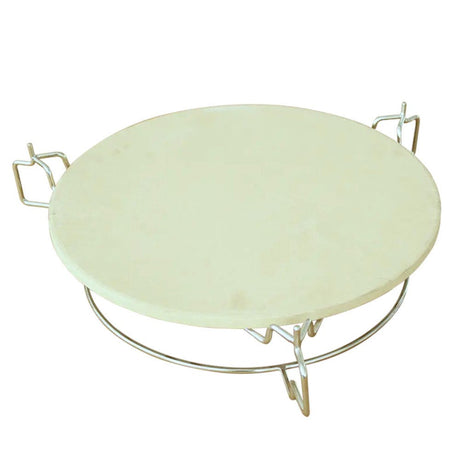 Fresh Grills 3-in-1 Pizza Stone, Elevator & Heat Deflector for Kamado BBQ  Premium Pizza Stone, Adjustable Elevator & Versatile Heat Deflector for Perfect Grilling & Baking  18" Kamado