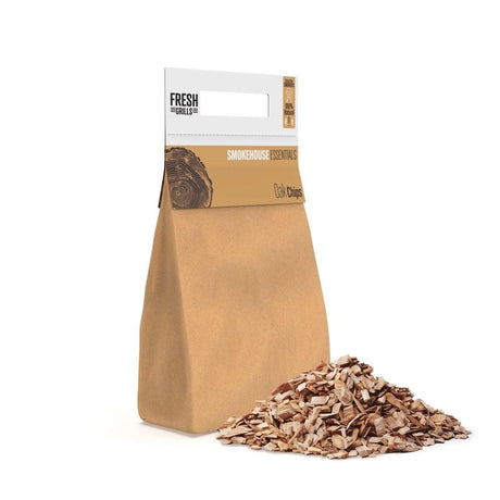 100% Pure BBQ Wood Smoker Chips for Pizza Ovens, Kamado Grills & BBQ Smokers  Eco-Friendly, Consistent Burn, Rich Smoky Flavour  2.8kg (15ltr)