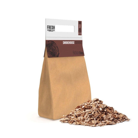 100% Pure BBQ Wood Smoker Chips for Pizza Ovens, Kamado Grills & BBQ Smokers  Eco-Friendly, Consistent Burn, Rich Smoky Flavour  2.8kg (15ltr)
