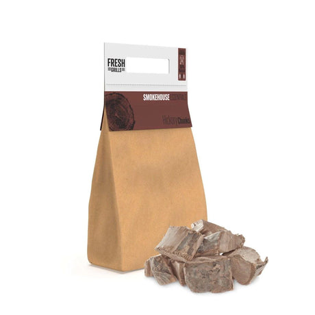 100% Pure Hardwood Chunks for Pizza Ovens, Kamado Grills & BBQ Smokers  Eco-Friendly, High Calorific Value, Consistent Burn  9kg (20ltr)