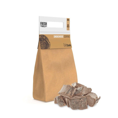 100% Pure Hardwood Chunks for Pizza Ovens, Kamado Grills & BBQ Smokers  Eco-Friendly, High Calorific Value, Consistent Burn  9kg (20ltr)