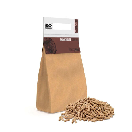 100% Pure BBQ Wood Pellets for Outdoor Pizza Ovens, Kamado Grills & BBQ Smokers  Eco-Friendly, High Calorific Value & Consistent Temperature  18kg