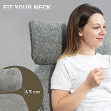 HOMCOM Office Chair with Adjustable Headrest, Spring Pack, Curved Line, Boucle Fabric - Charcoal Grey