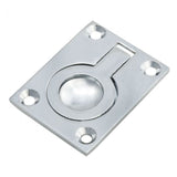 FLUSH RING PULL - POLISHED CHROME - 38MMx50MM - EACH