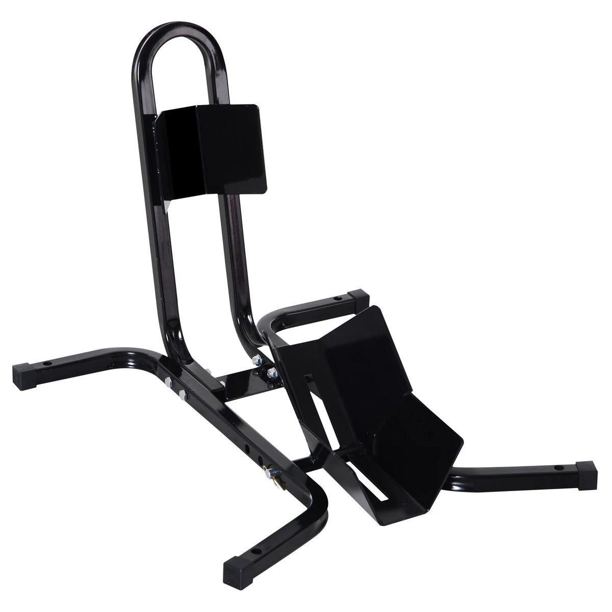 HOMCOM Metal Motorcycle Motorbike Wheel Chock Locking Stand System 17", 19", 21"/43, 48, 51 cm Front Wheels Steel Adjustable Fixing Tyre Holder Support