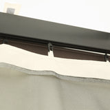 Outsunny 352 x 207cm Universal Replacement Mesh Sidewall Netting for Patio Gazebos and Canopy Tents, (Sidewall Only) Beige