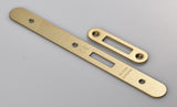 FOREND STRIKE & FIXINGS - DLS0060EP - RADIUS - SATIN BRASS - Each