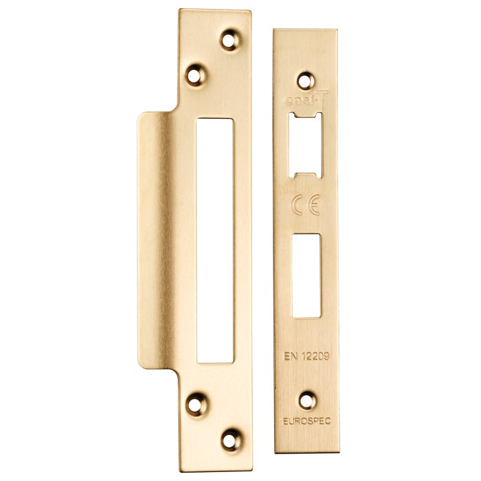 FOREND STRIKE & FIXINGS - BAS/ESS/LSS - SQUARE_x005F
 - SATIN BRASS - PACK