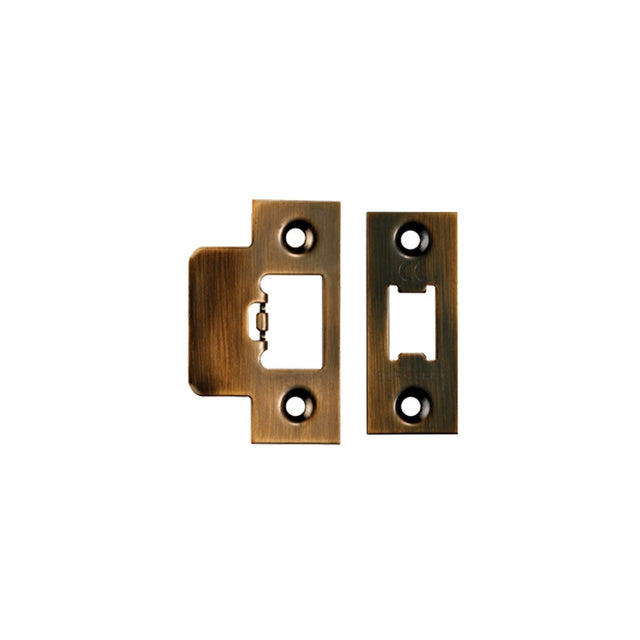 FOREND STRIKE & FIXINGS - TLS - SQUARE_x005F
 - ANTIQUE BRASS - PACK