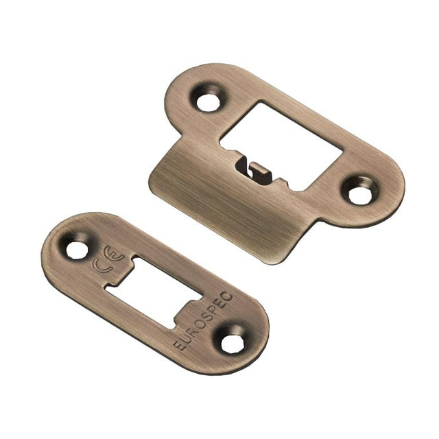 FOREND STRIKE & FIXINGS - TLS - RADIUS_x005F
 - ANTIQUE BRASS - Each