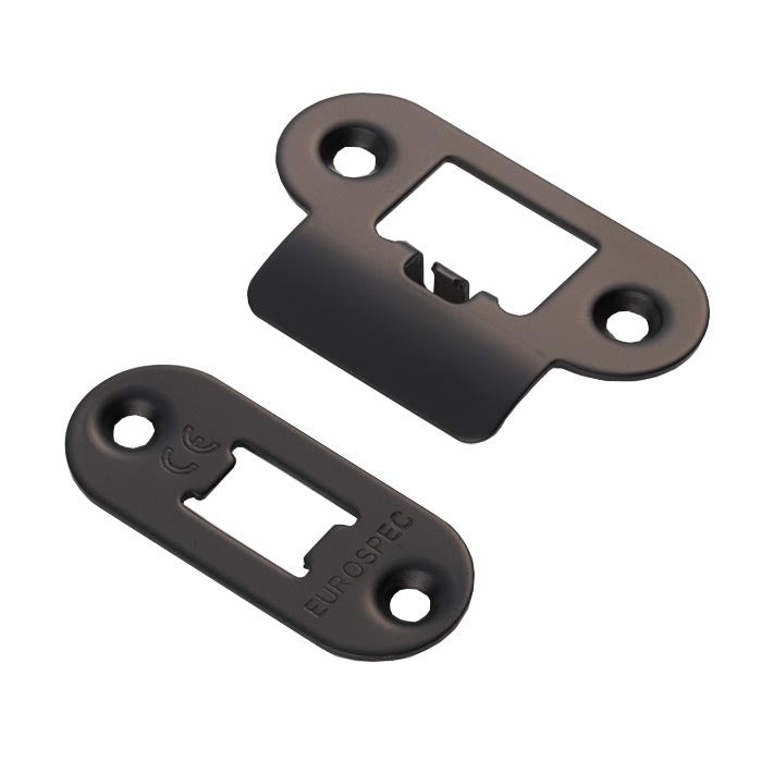 FOREND STRIKE & FIXINGS - TLS - RADIUS - MATT BLACK - Each