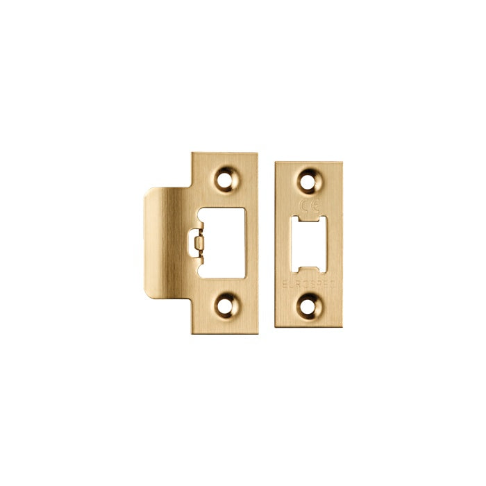 FOREND STRIKE & FIXINGS - TLS - SQUARE_x005F
 - SATIN BRASS - PACK