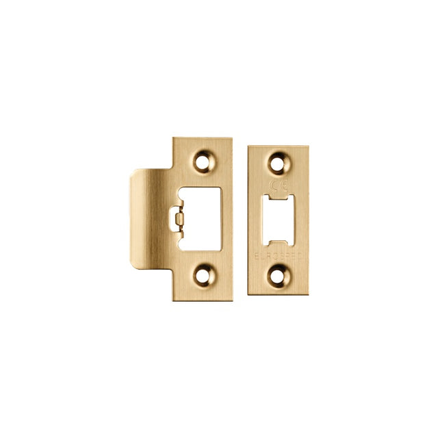 FOREND STRIKE & FIXINGS - TLS - SQUARE_x005F
 - SATIN BRASS - PACK