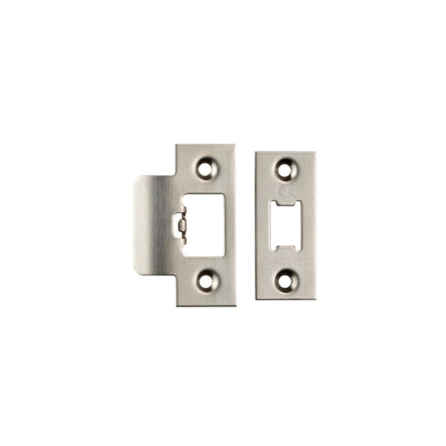 FOREND STRIKE & FIXINGS - TLS - SQUARE - SATIN STAINLESS STEEL - PACK