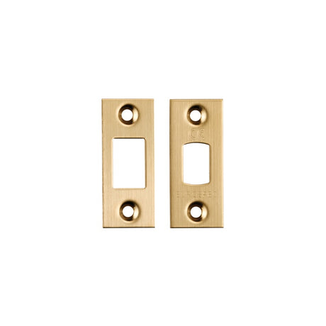 FOREND STRIKE & FIXINGS - TLD - SQUARE - SATIN BRASS - PACK