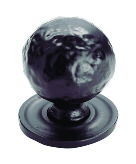 FTD HAMMERED BALL KNOB (32MM) ON ROSE (37MM) - BLACK ANTIQUE - 37 ( 32 ) - EACH