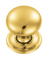 FTD HOLLOW VICTORIAN KNOB 32MM - POLISHED BRASS - 33.5 ( 31.5 ) - EACH