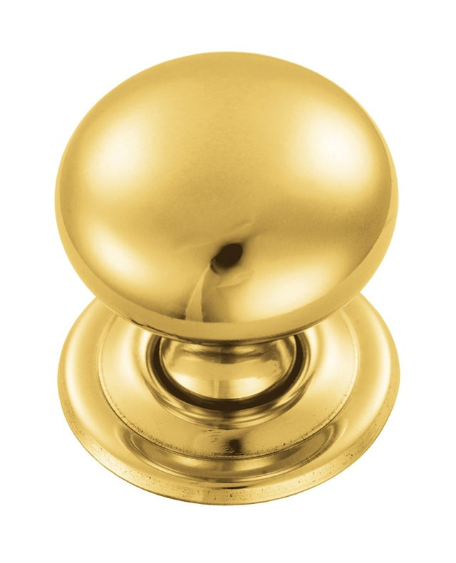 FTD HOLLOW VICTORIAN KNOB 32MM - POLISHED BRASS - 33.5 ( 31.5 ) - EACH