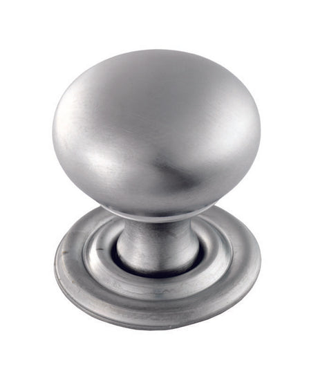 FTD HOLLOW VICTORIAN KNOB 32MM - SATIN CHROME - 33.5 ( 31.5 ) - EACH