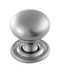 FTD HOLLOW VICTORIAN KNOB 38MM - SATIN CHROME - 38 ( 37 ) - EACH