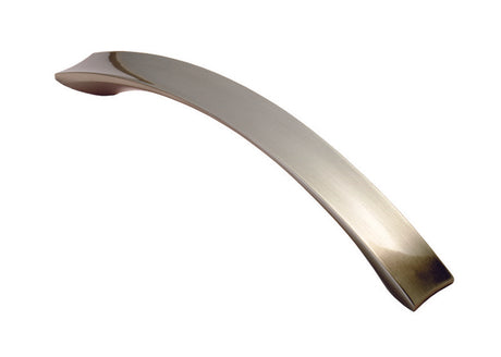 FTD CONCAVE BOW HANDLE 128MM C/C - SATIN NICKEL - 128 ( 162 ) - EACH