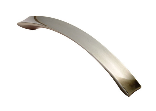 FTD CONCAVE BOW HANDLE 160MM C/C - SATIN NICKEL - 160 ( 202 ) - EACH