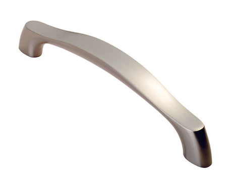 FTD CHUNKY ARCHED GRIP HANDLE 128MM C/C - SATIN NICKEL - 127 ( 156 ) - EACH