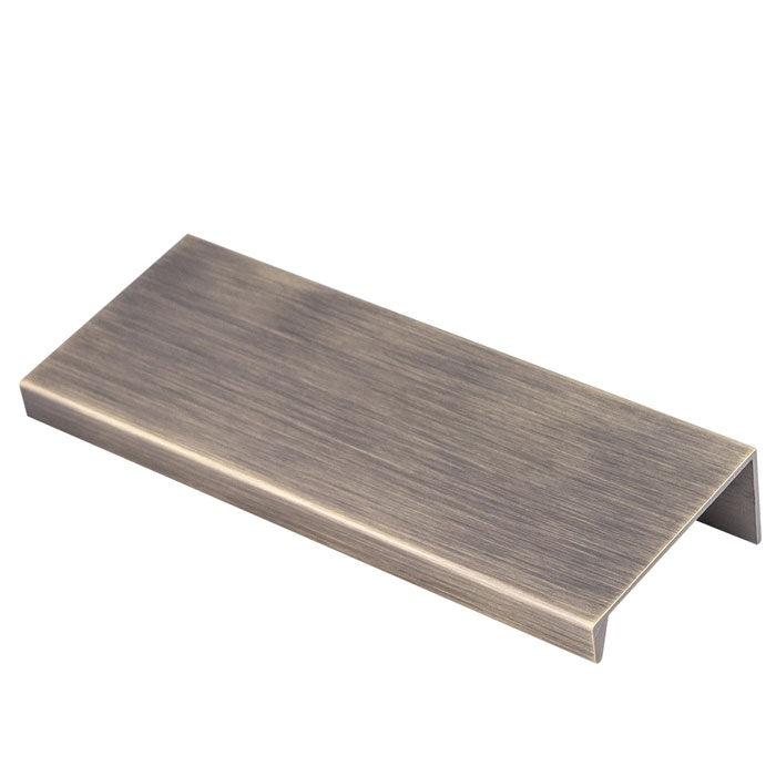 EDGE PULL - 100MM - ANTIQUE BRASS - EACH