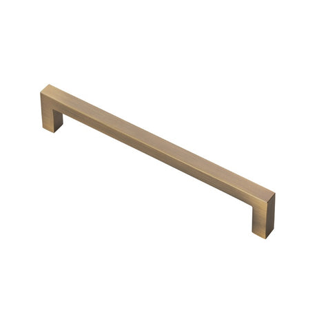 FTD BLOCK HANDLE 160MM C/C - ANTIQUE BRASS - 160mm - EACH