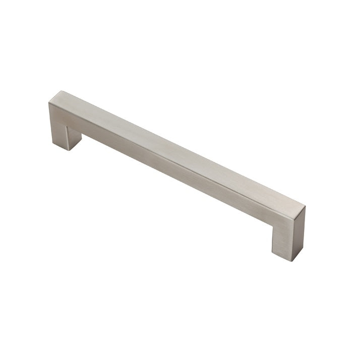 14MM DIA. MITRED LINEAR PULL HANDLE - 160MM C/C - BOLT THROUGH FIXING_x005F
 - SATIN STAINLESS STEEL - 160mm c/c - EACH