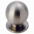 25MM FTD STAINLESS STEEL BALL KNOB W/ ROSE - STAINLESS STEEL - 25 ( 25 ) - EACH