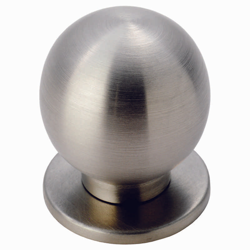 25MM FTD STAINLESS STEEL BALL KNOB W/ ROSE - STAINLESS STEEL - 25 ( 25 ) - EACH