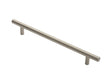 12MM DIA. T-BAR PULL HANDLE - 192MM C/C - BOLT THROUGH FIXING - SATIN NICKEL - 192 ( 252 ) - EACH